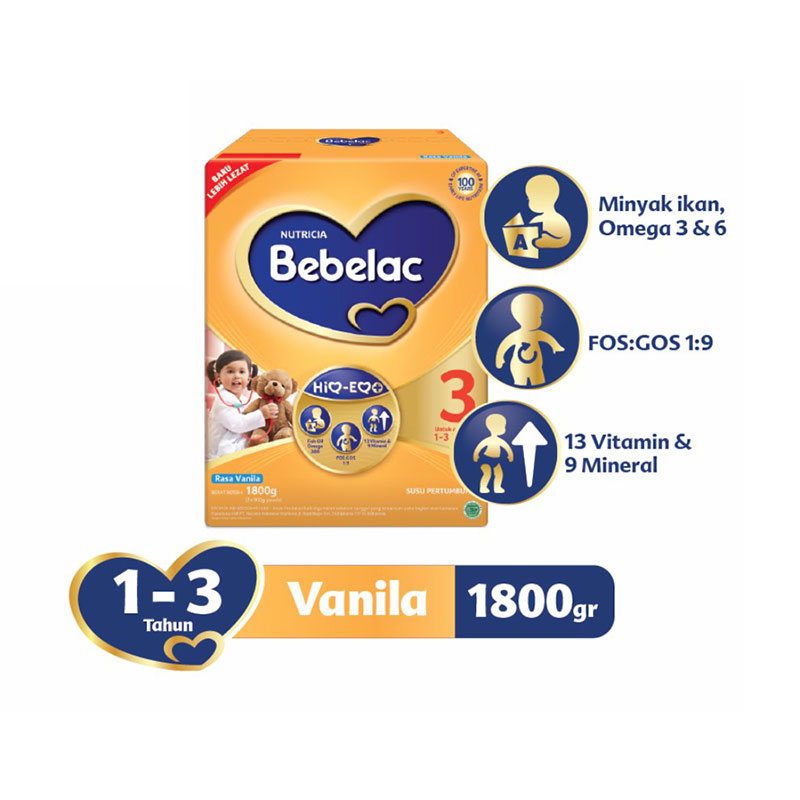 jual bebelac 3 vanila formula box 1800gr jual bebelac 3 vanila formula box 1800gr