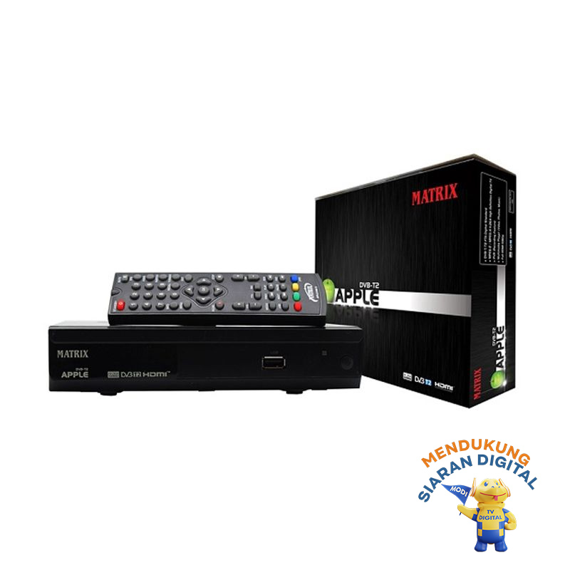 Jual Matrix Apple New DVB-T2 Set Top Box TV Digital di Seller SINAR MAS ELEKTRONIK - Kota Surakarta (Solo), Jawa Tengah | Blibli