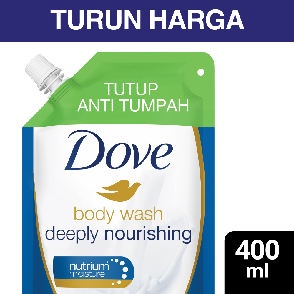 Jual Promo Koran Dove Deeply Nourishing Body Wash Refill 400ml Di 