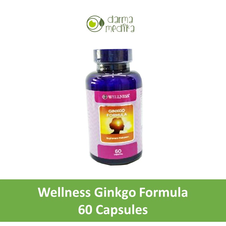 Promo Wellness Ginkgo Ginko Gingko Gingo Biloba Formula Vitamin Daya Ingat Saraf Otak Vertigo 60