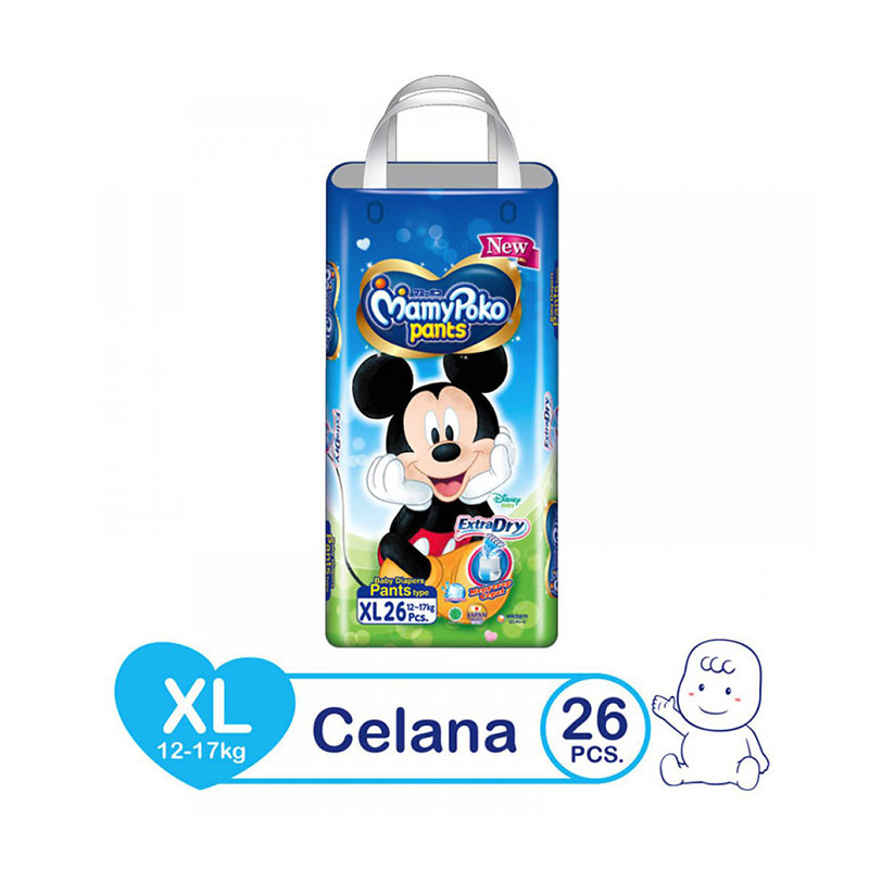 Jual Mamypoko Pants Extra Dry New Mickey White XL-26