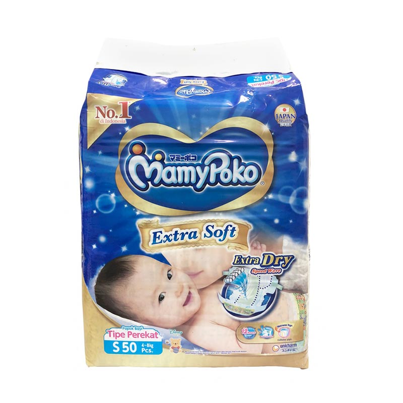 Jual MamyPoko Disposable Popok Bayi S/50's [8851111400393] di Seller
