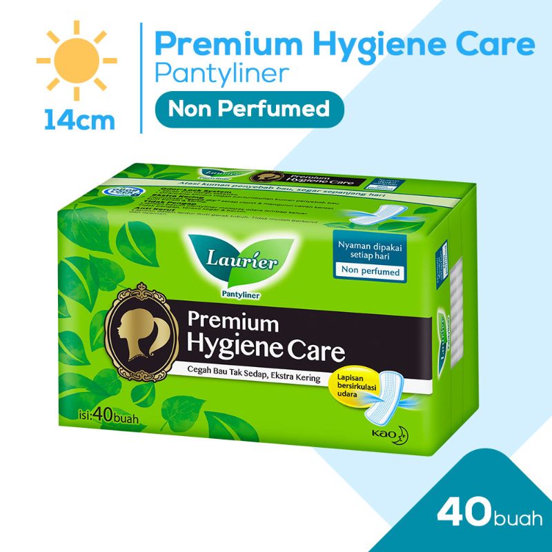 Jual Laurier Premium Hygiene Care Nonperfumed Pantyliner [40 Pcs] Di Seller Kao Personal Care