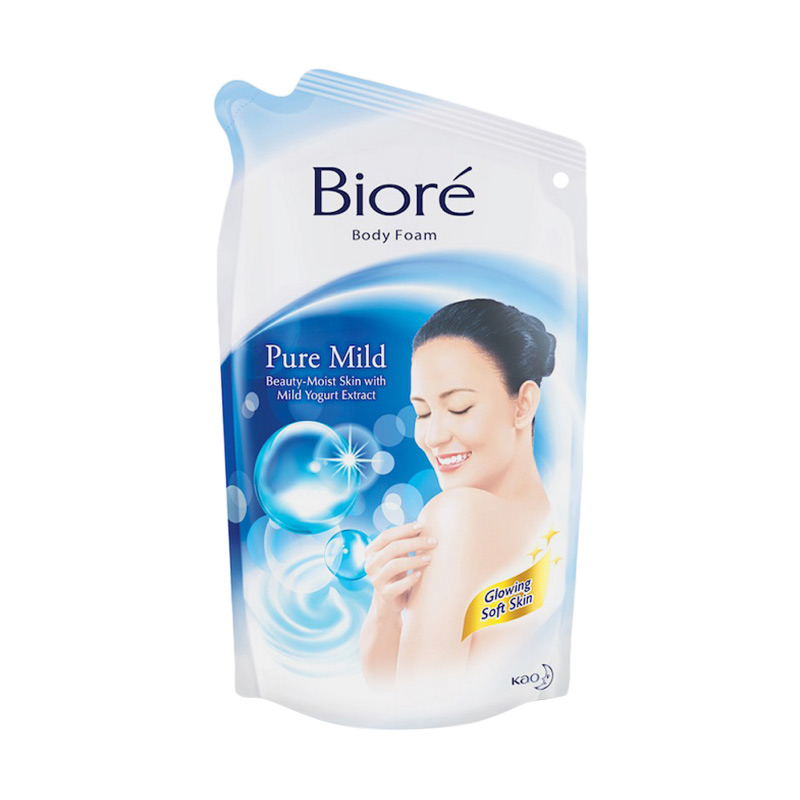 Jual Biore Pure Mild Pouch Body Foam 450 Ml [8992727001700] Di Seller ...