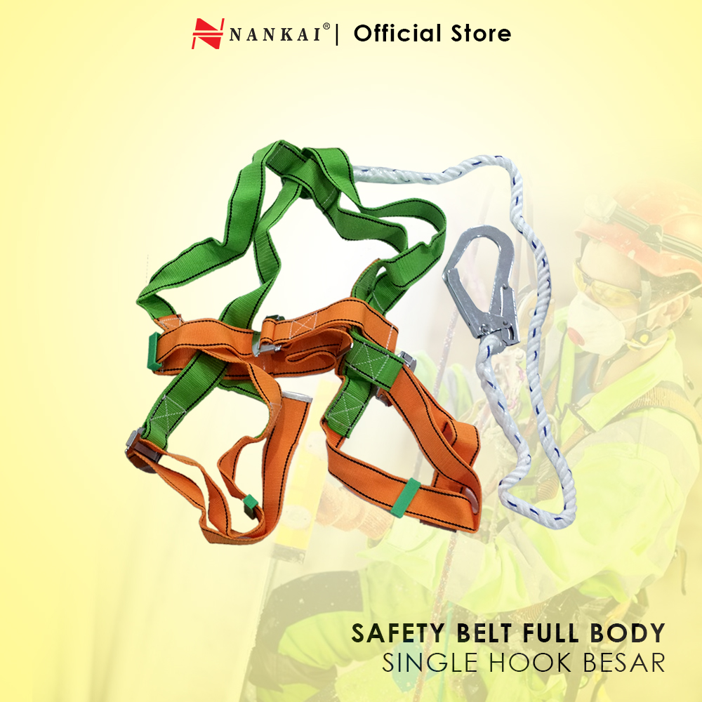 Jual Nankai Safety Harness Belt Full Body Sabuk Pengaman Hook Besar