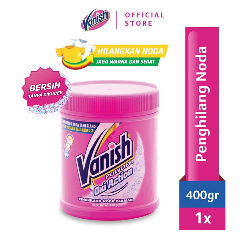   Vanish  Penghilang Noda  Pakaian Powder 400 Gr Terbaru 