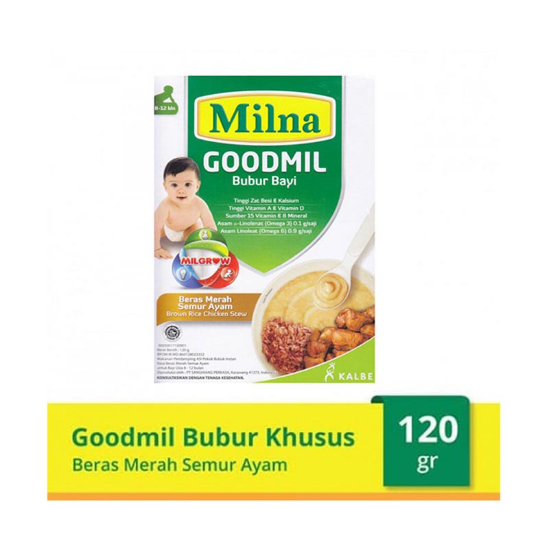 Jual Milna Goodmil Bubur Bayi Beras Merah Semur Ayam 9m