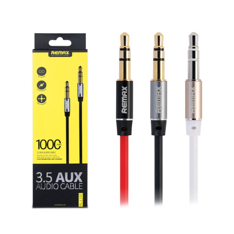 UNIVERSAL AUX AUDIO CABLE MALE TO MALE 
