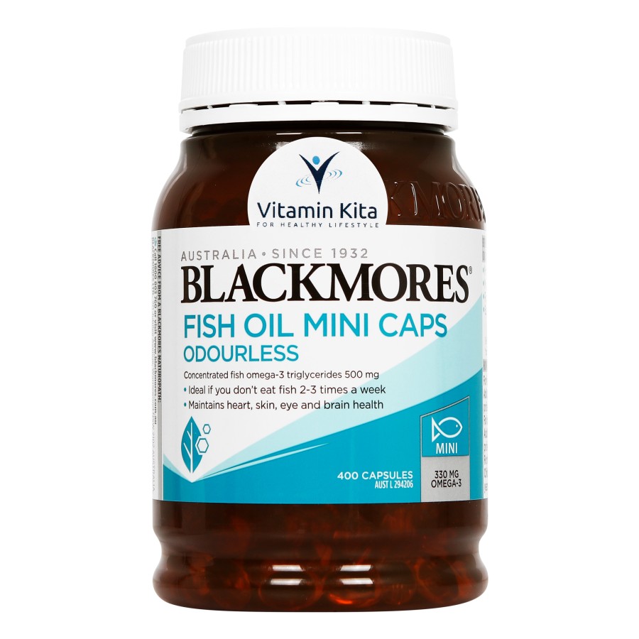 Jual Blackmores Odourless Fish Oil 400 Mini Capsules di Seller Global
