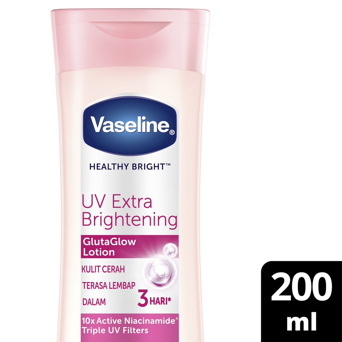 Jual Vaseline Lotion Healthy Bright UV Extra Brightening [200 mL] di