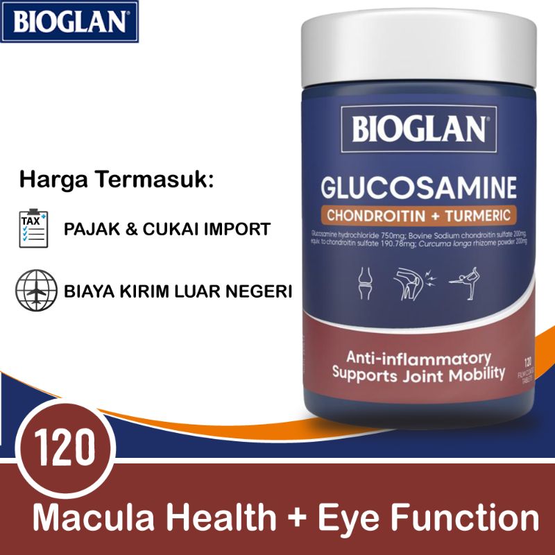 Jual Bioglan Glucosamine + Chondroitin + Turmeric 120 Tablets di Seller
