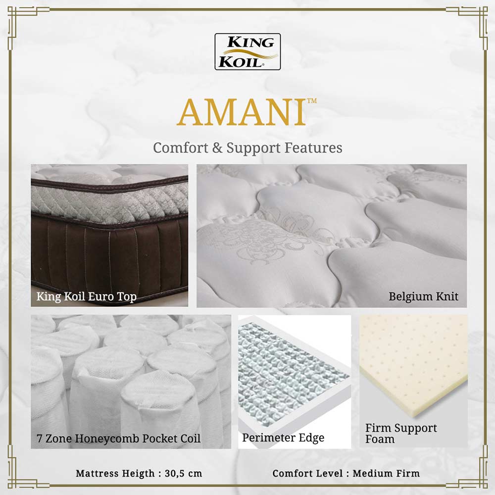 Jual King Koil Amani Kasur Spring Bed [Jabodetabek