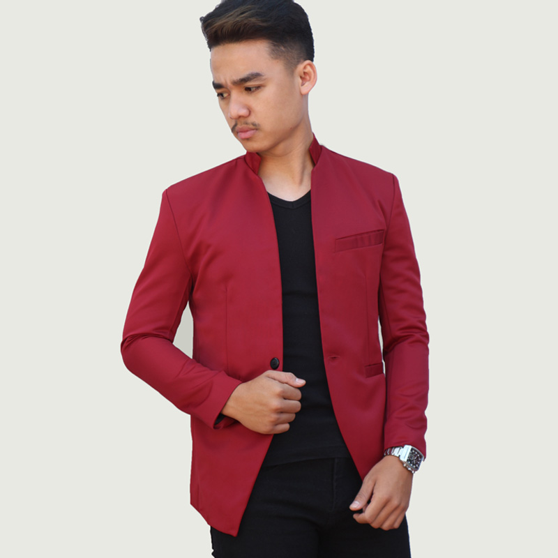 blazer wine red