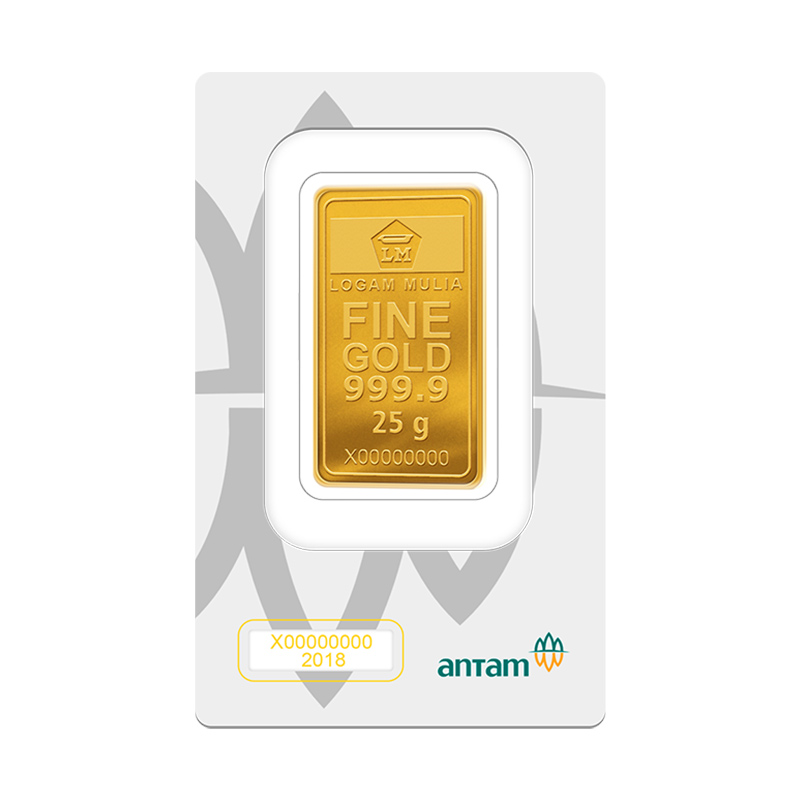 Jual Emas Antam Logam Mulia [25 g] Gold Online Agustus