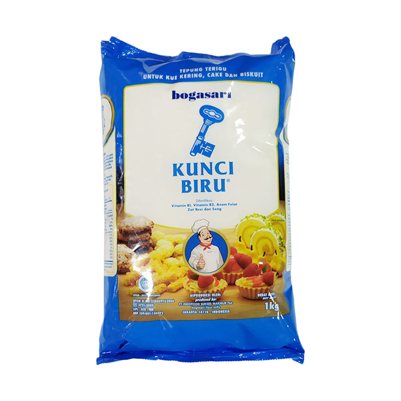 Jual Bogasari Kunci Biru Tepung Terigu [1 kg] di Seller tsaqib_tako