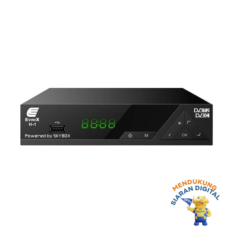 Jual Skybox Evinix h-1 Set Top Box DVB-T2 tv digital / tv ...