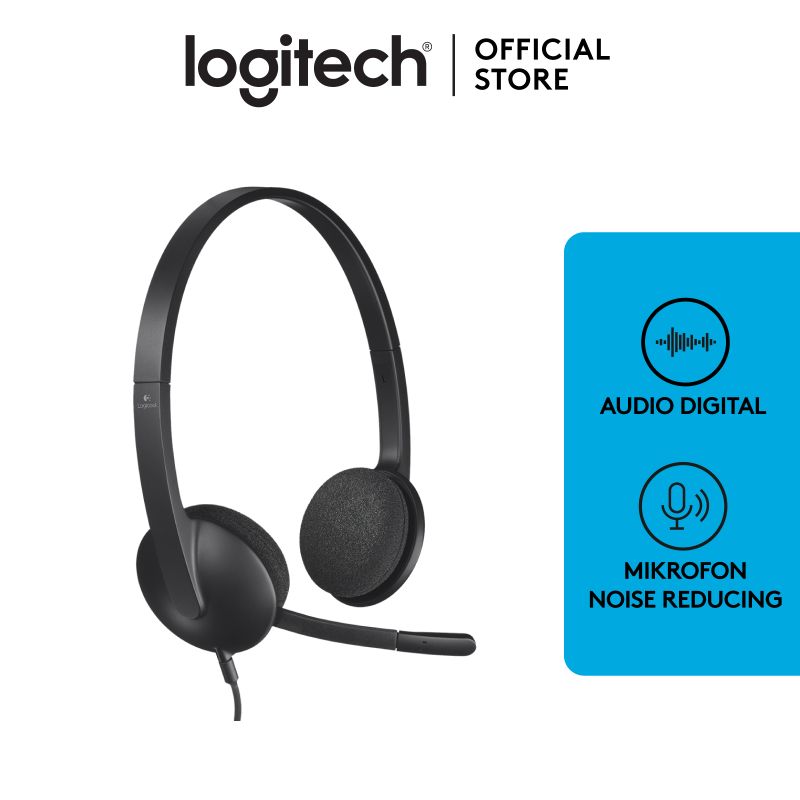 Jual Logitech H340 USB Headset with NoiseCancelling Mic [981000477