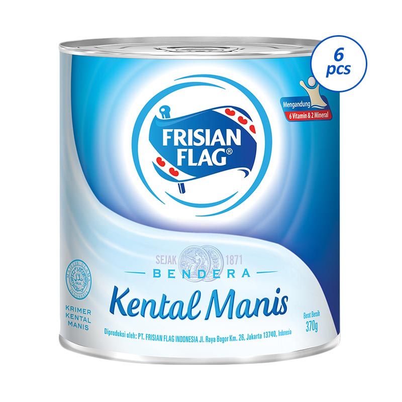 Jual Frisian  Flag  Susu  Kental Manis Kaleng  370gr 6pcs 