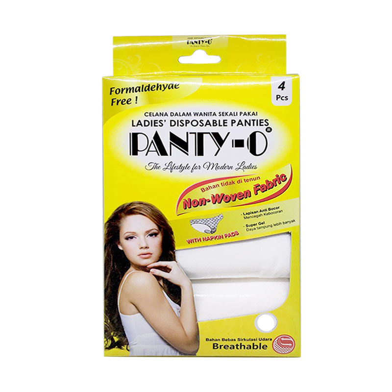 Promo PantyO Disposable Panties Celana Dalam Wanita With Napkins