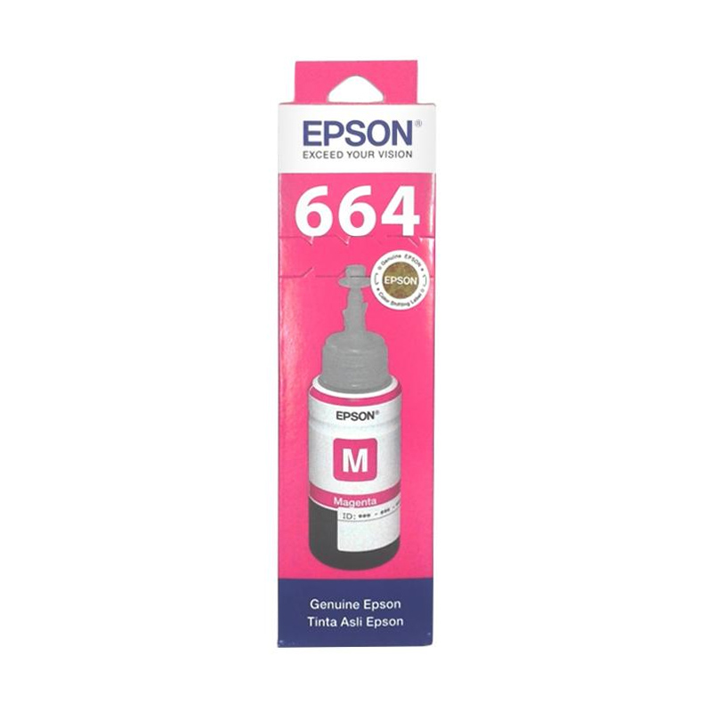 Jual Epson T6643 Tinta Printer Original For Epson L100 , L110 , L200 ...