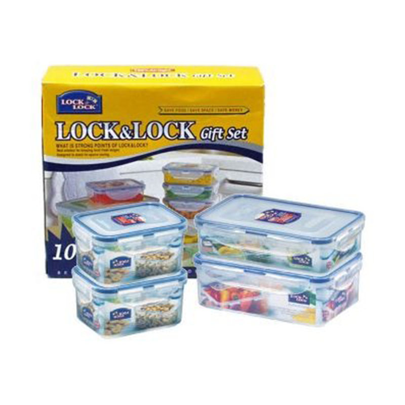 Jual Lock & Lock Gift Set Plastic Food Container With Color Box [10ea