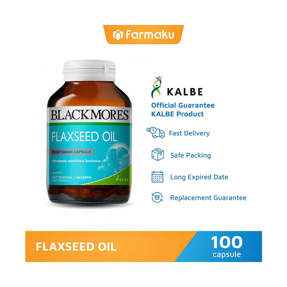 Jual Blackmores Flaxseed Oil Suplemen[100 Kapsul] di Seller Vitaminkita