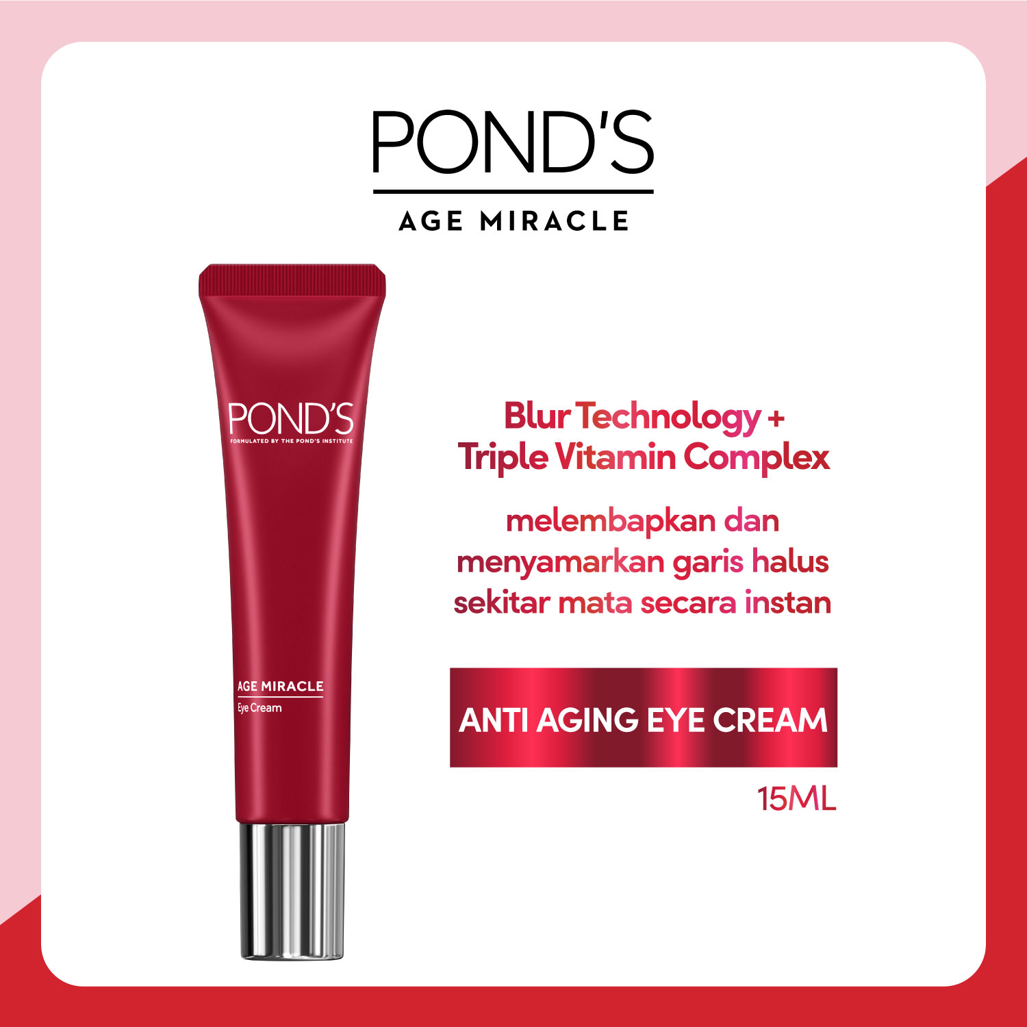 Jual Ponds Age Miracle Eye Cream Lengkap Original Harga Promo