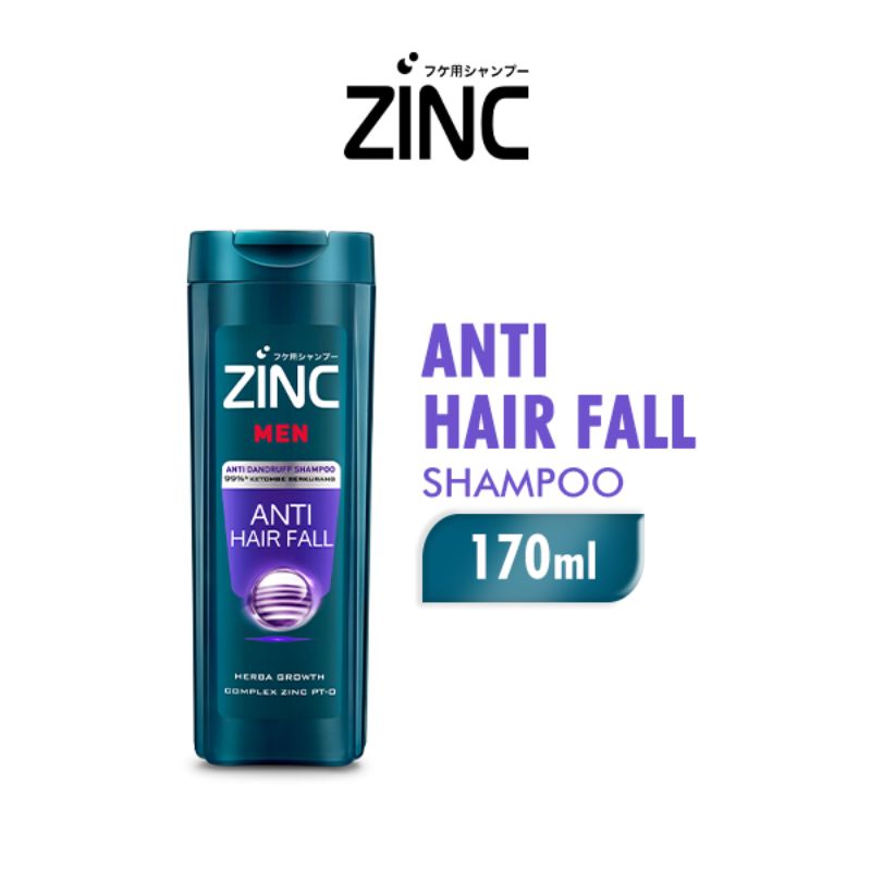 Promo Zinc Men Anti Hairfall Bottle Shampoo [170 mL] Diskon 37 di
