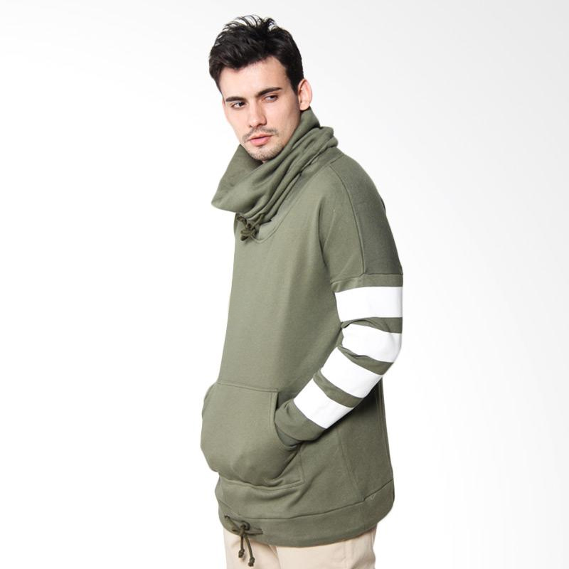 Jual Monstore BLI08MSTRGRN Stripe BOMB Hoodie Sweater Pria