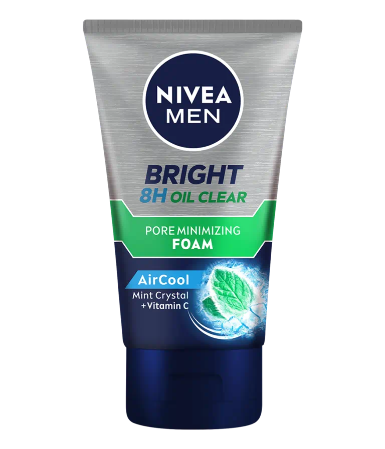 Promo NIVEA MEN Bright Oil Clear Pore Minimizing Facial Foam 100mL