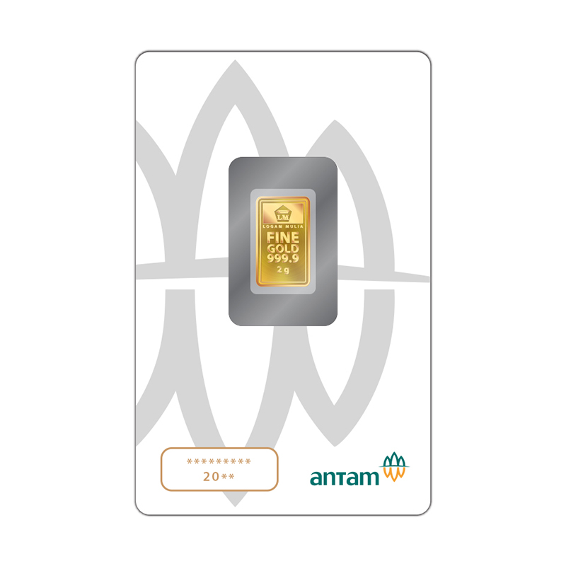 Jual Antam Logam Mulia Keping Emas [2 g/ 999.9â€° Fine Gold