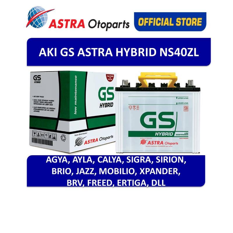 Jual GS Hybrid NS40ZL Aki Mobil di Seller Mahaputra - Kota Makassar