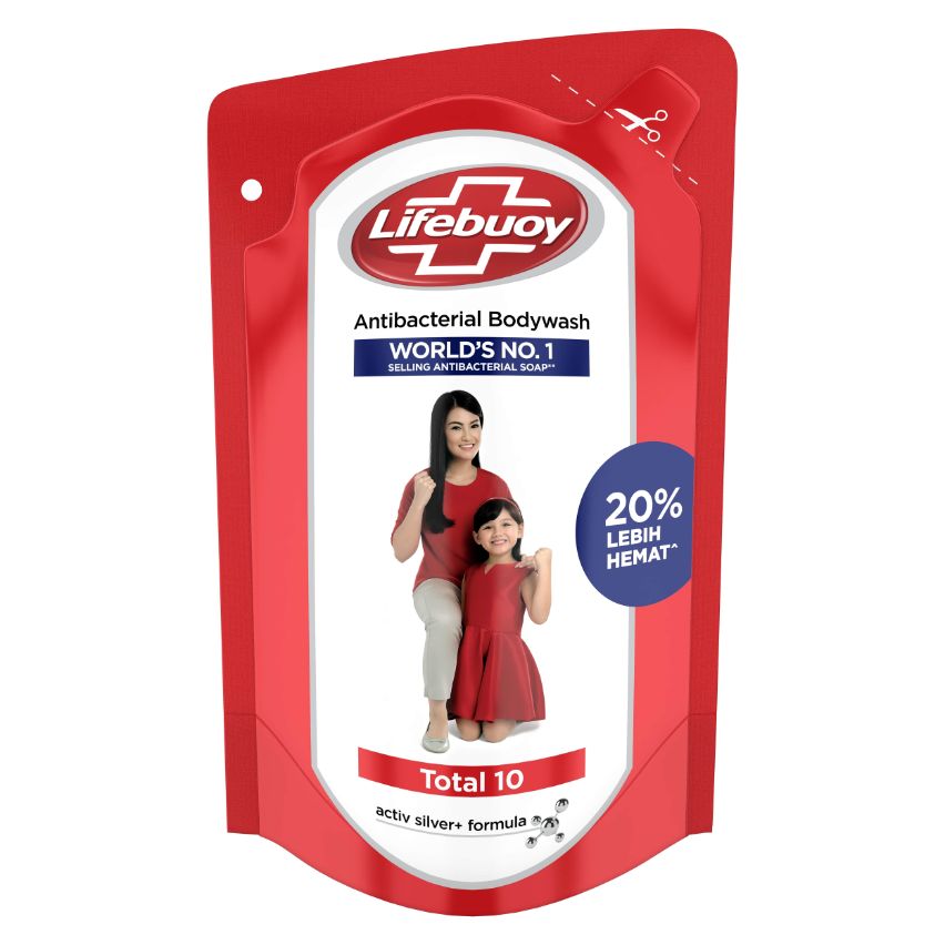 Jual Lifebuoy  Sabun  Cair Total 10 Refill 250 mL Online 