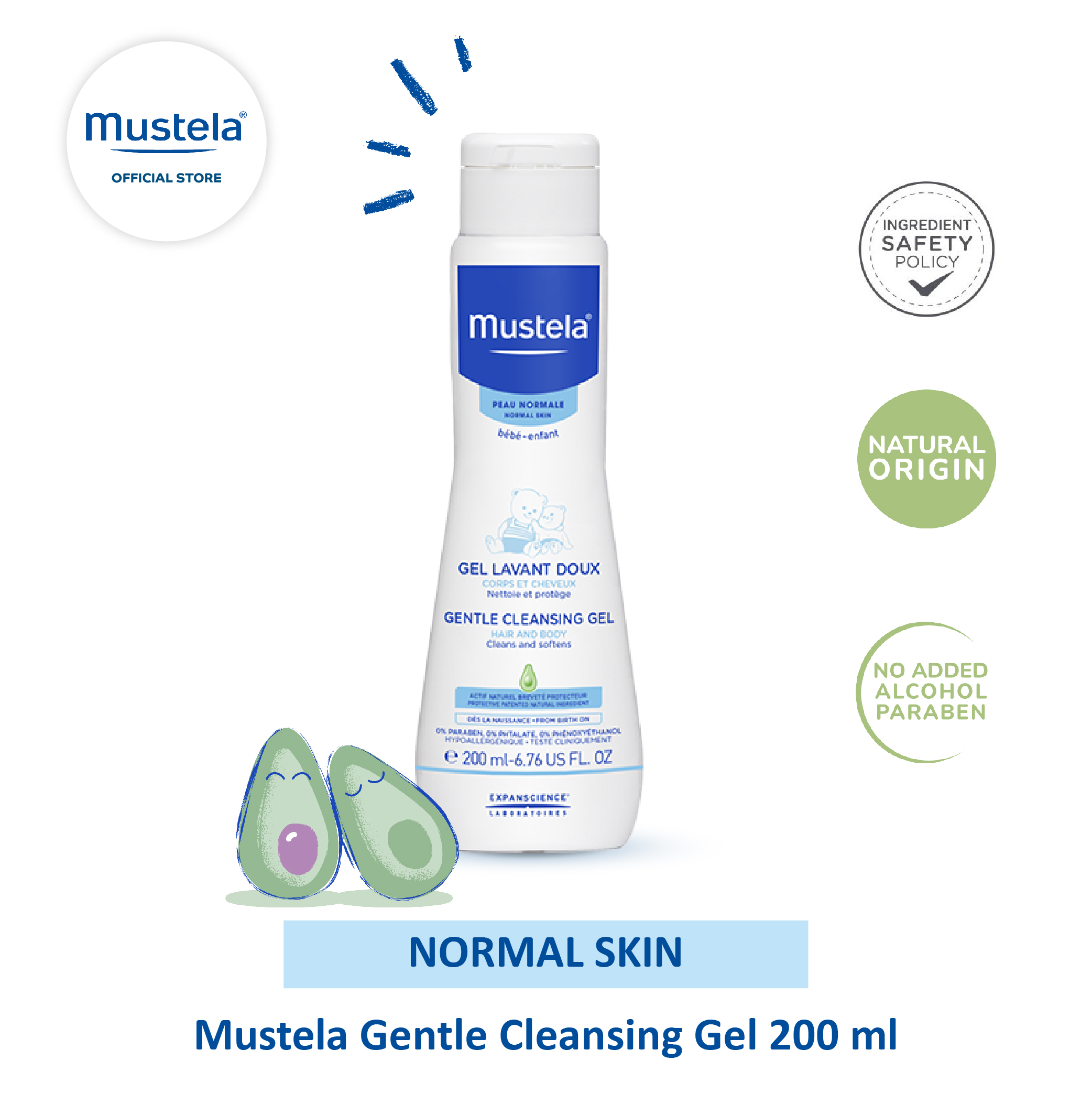 Mustela bebe gentle cleansing hot sale gel