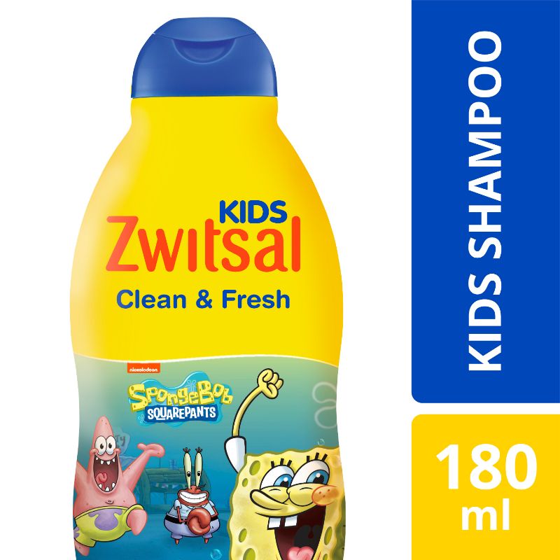 Jual Zwitsal Kids Shampoo + Conditioner Blue Clean & Fresh 180 mL di