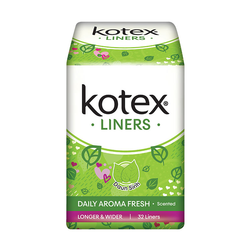 Jual Kotex Fresh Liner Longer & Wider Betel Leaf Pantyliner [32 Pads] di Seller Lixstore