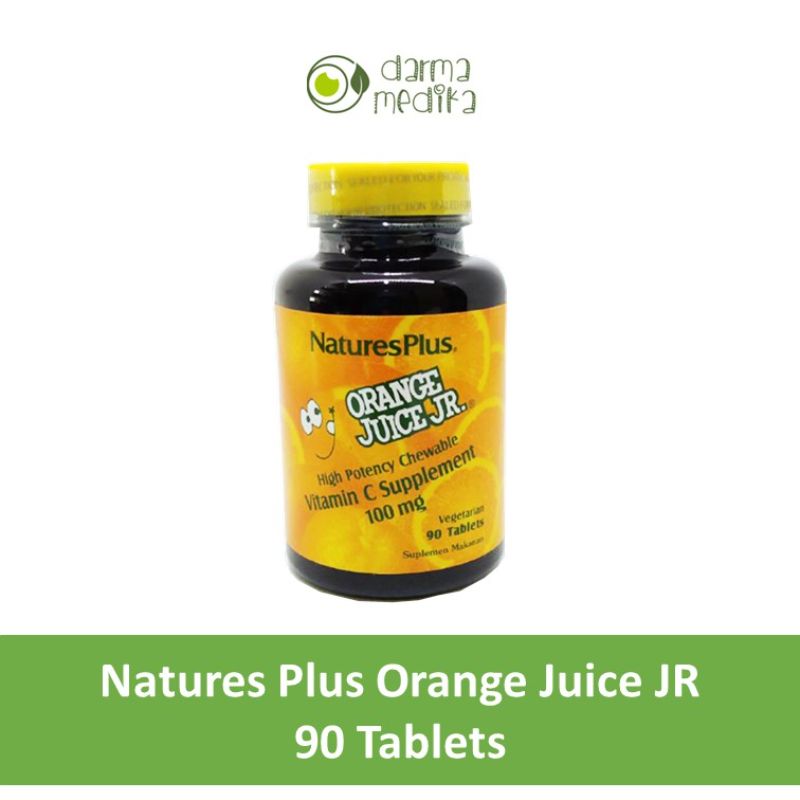 Jual Nature's Plus Orange Juice JR 100 MG Multivitamin [90 Tablet
