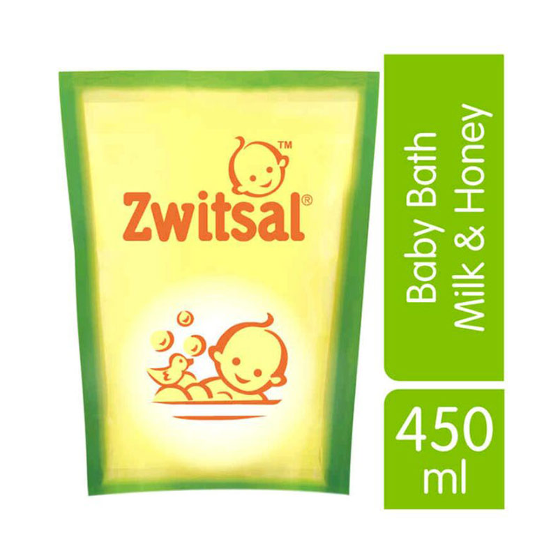 Jual Zwitsal Baby Bath Natural Milk & Honey [Refill/450 mL