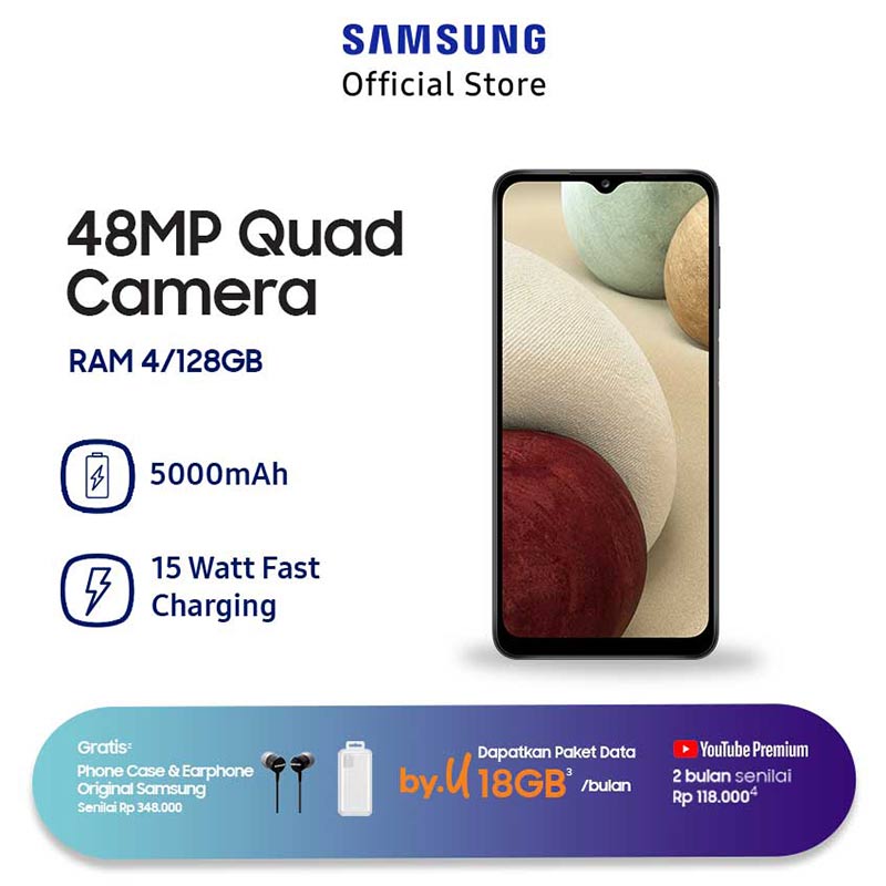 Jual Samsung Galaxy A12 Smartphone [128GB/ 4GB/ D] Free