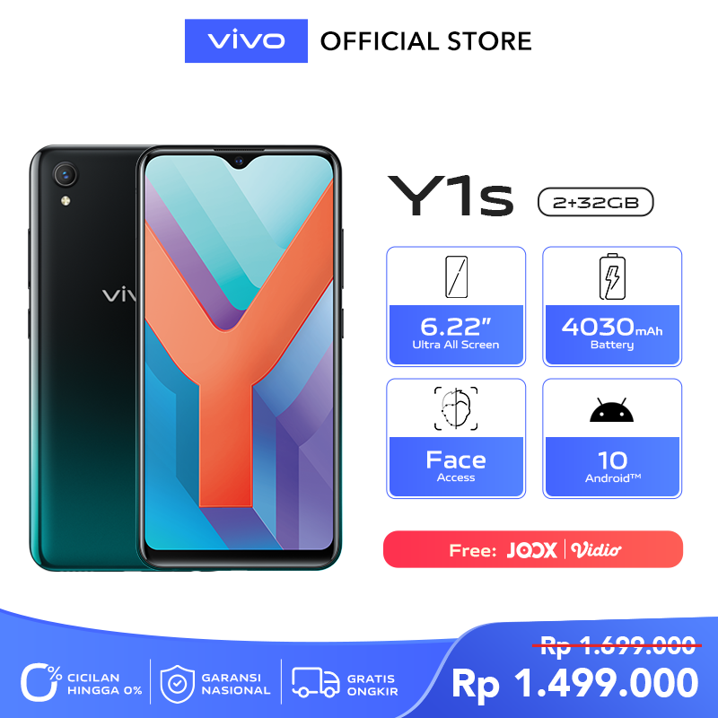 Vivo y1s hotsell 2gb 32gb