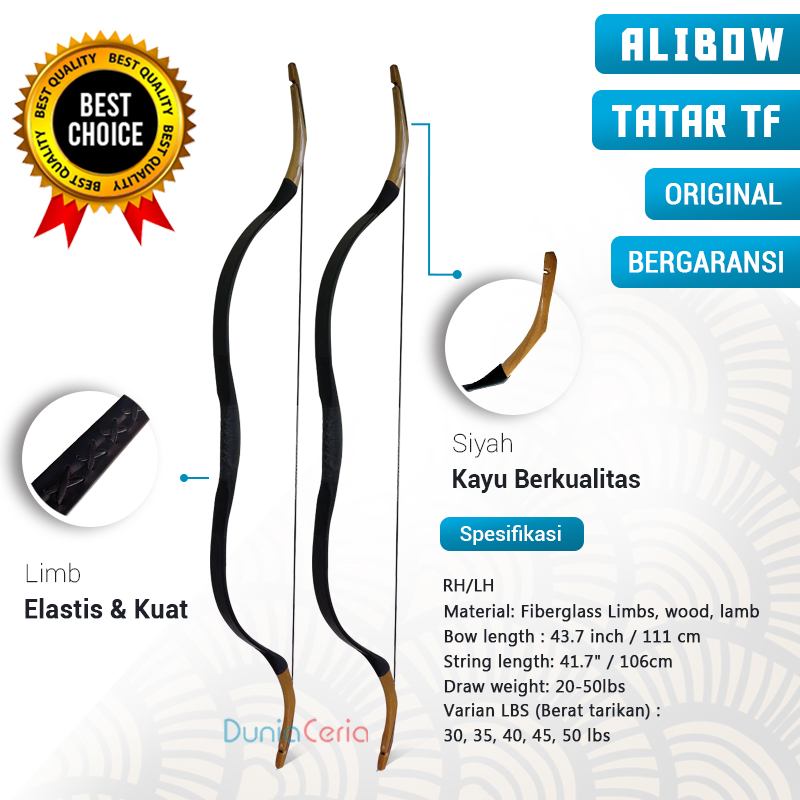 Jual Busur Panah Import Horsebow Alibow Tatar TF Traditional Horse Bow