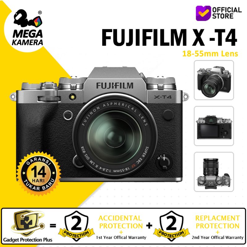 Megakamera Fujifilm X-T4 Kit18-55mm R LM OIS (BLACK) Garansi Resmi