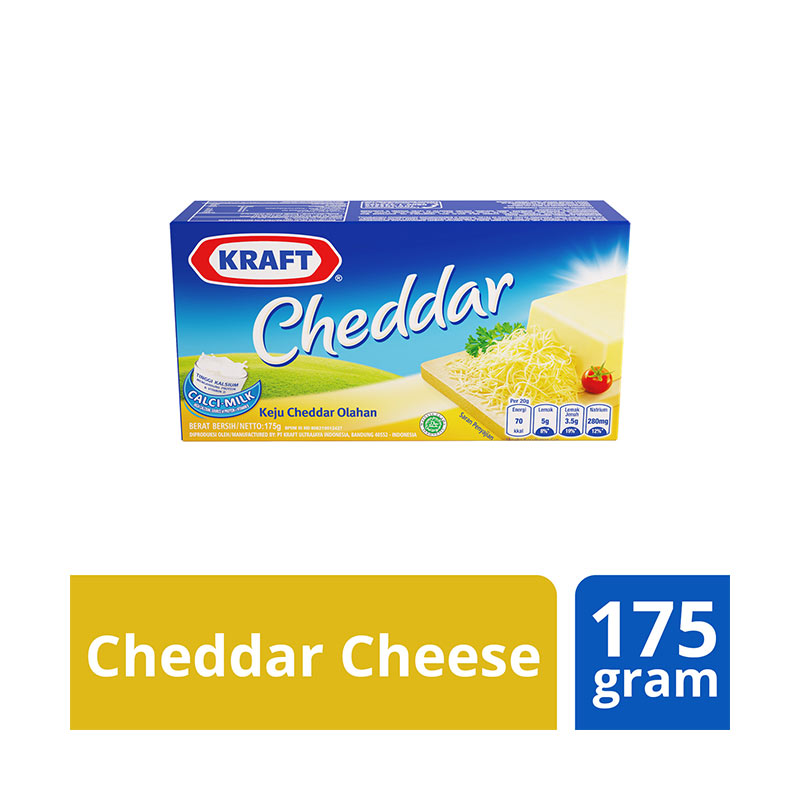 Jual Kraft Cheddar Cheese with Vitamin D Keju [175 g] di Seller
