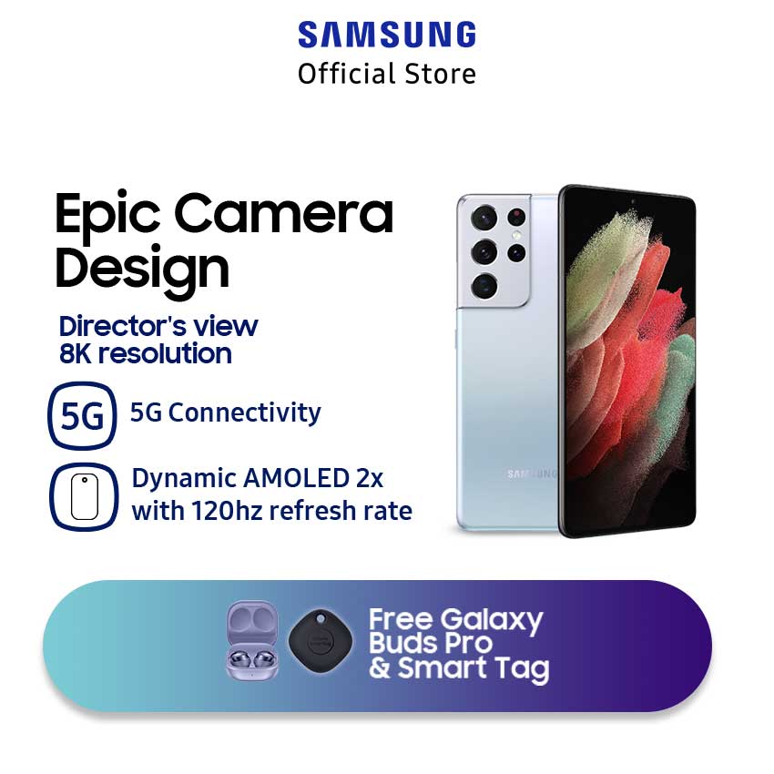 Jual Samsung Galaxy S21 Ultra 5G Smartphone [128GB/ 12GB