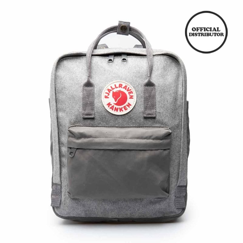 Promo Fjallraven Kanken ReWool Tas Ransel Granite Grey Diskon 30 di