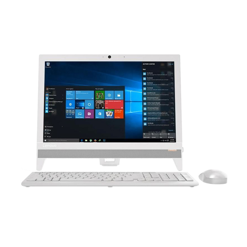 LENOVO AIO310-20IAP - J3455 - 4GB - 19.5" - Putih - W10 HOME (F0CL000LID)