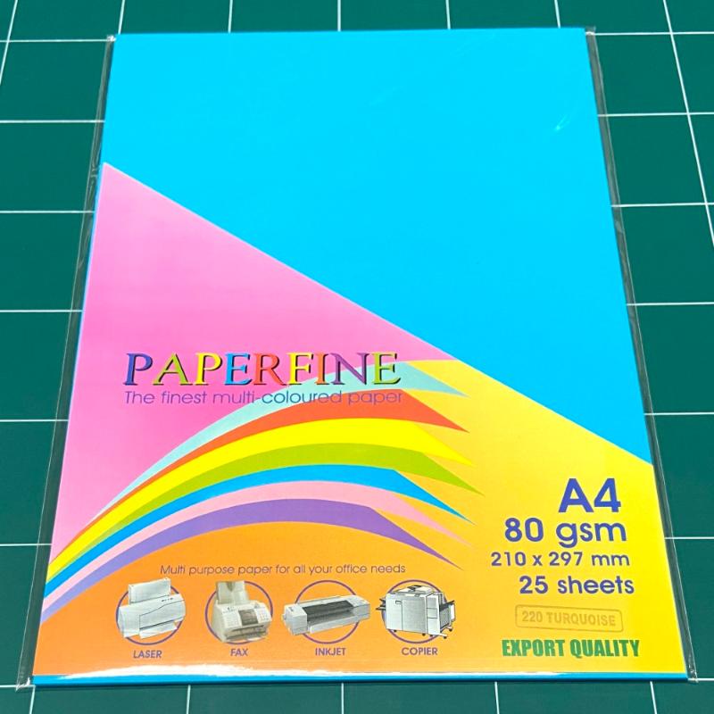 Promo Paperfine Kertas HVS Warna - Biru Tua [A4 / 25 Lembar
