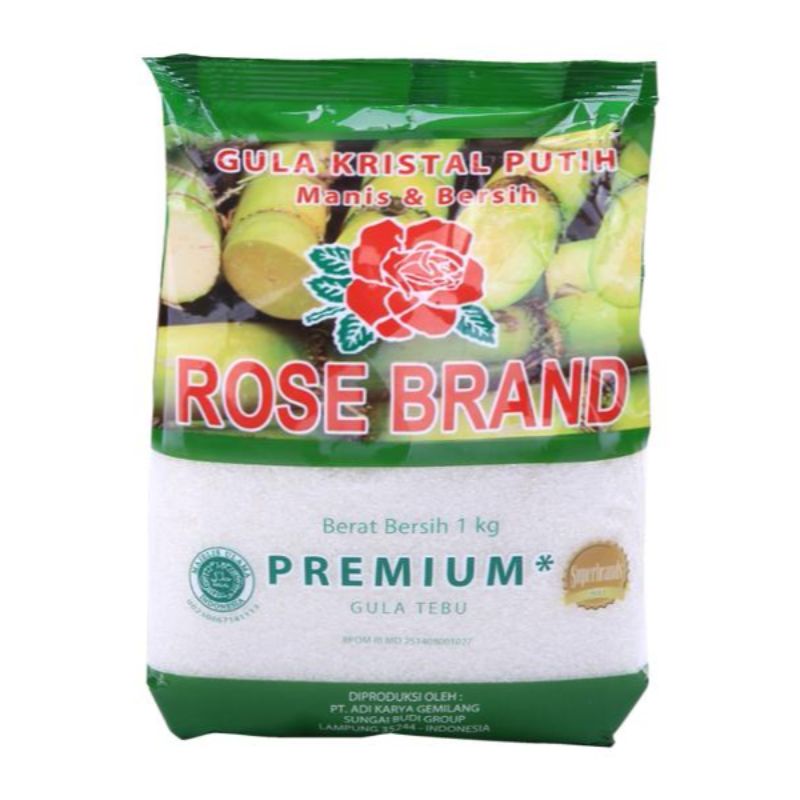Jual Rose Brand Gula Pasir Putih Premium 1 Kg [8993093665480] di Seller