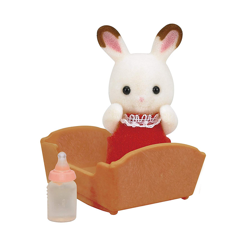 sylvanian families chocolate rabbit baby set