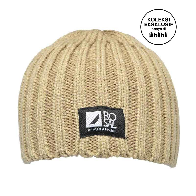 Jual Rosal x Blibli Peci Beanie - Cream 